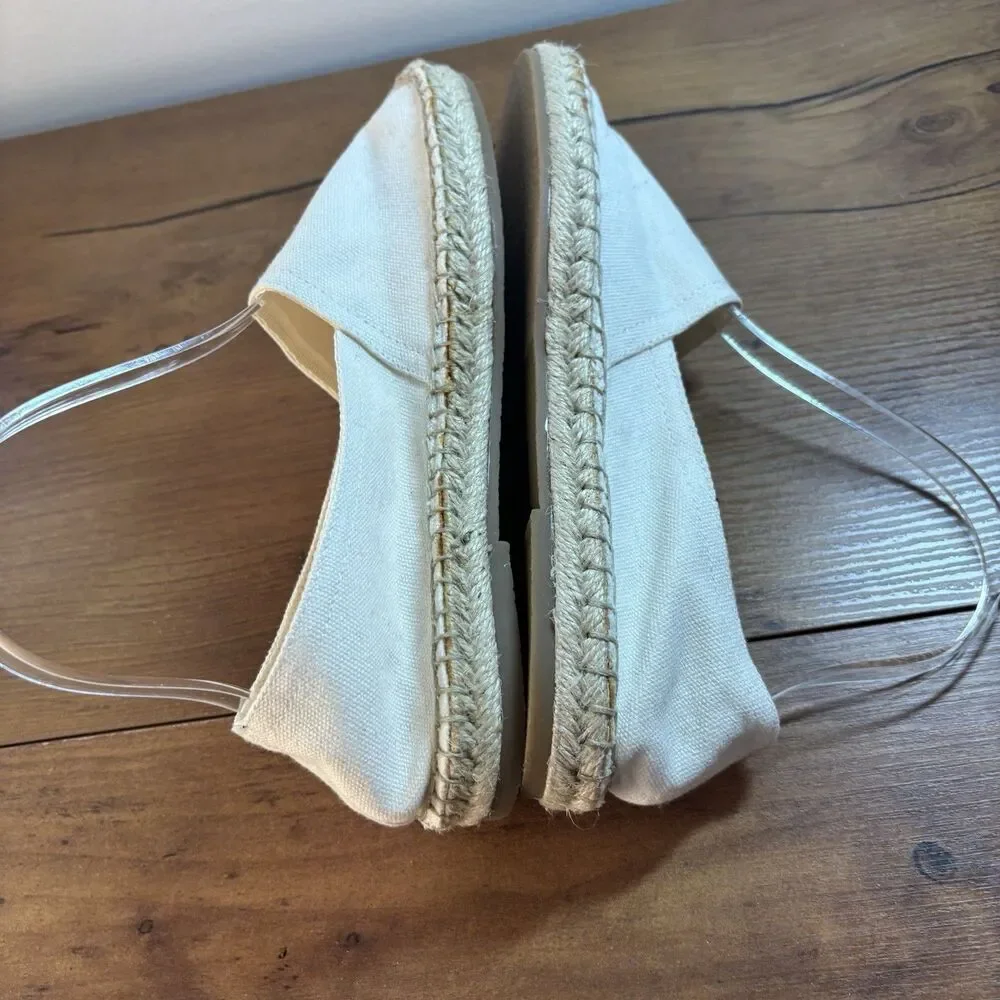 NWOT Urban Outfitters Off White Espadrilles Flats Womens Size 6